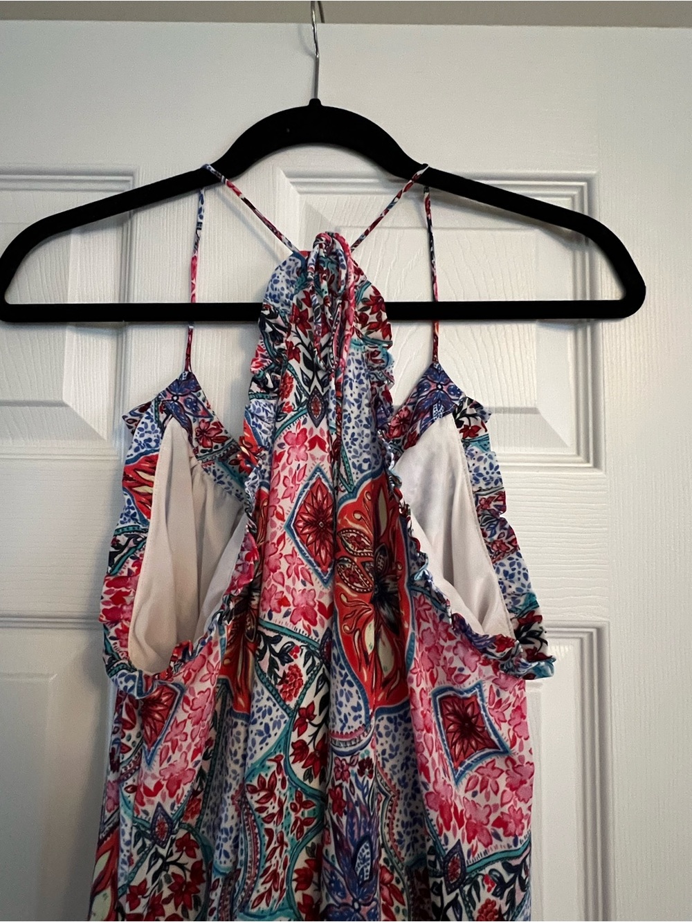GAP Multi-Color Printed Halter Maxi Dress - Picture 2 of 3